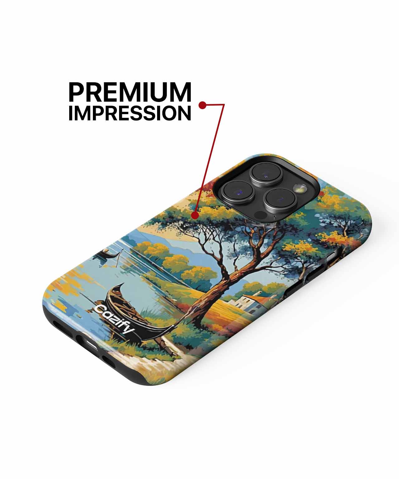 Colorful Sunset Lake Adventure iPhone case Case Cazify - Delivery Canada