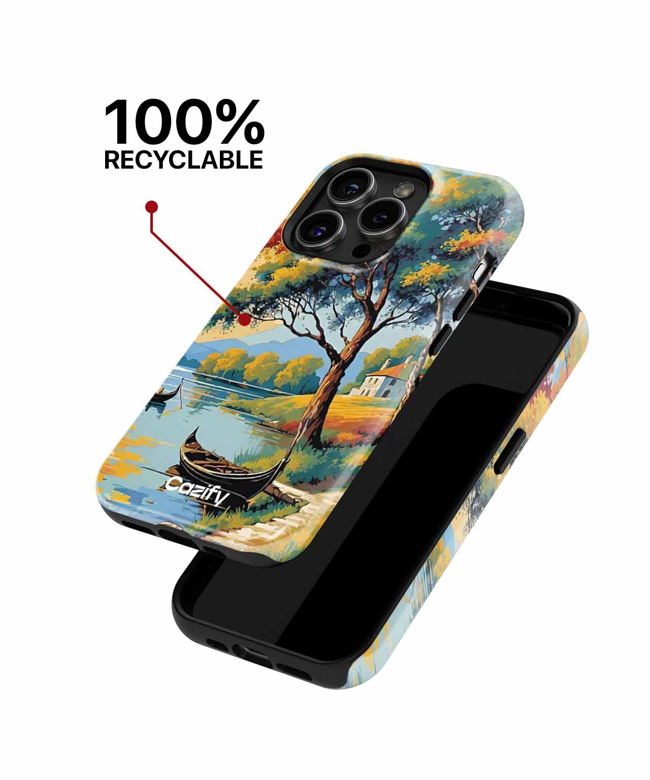 Colorful Sunset Lake Adventure iPhone case Case Cazify - Delivery Canada