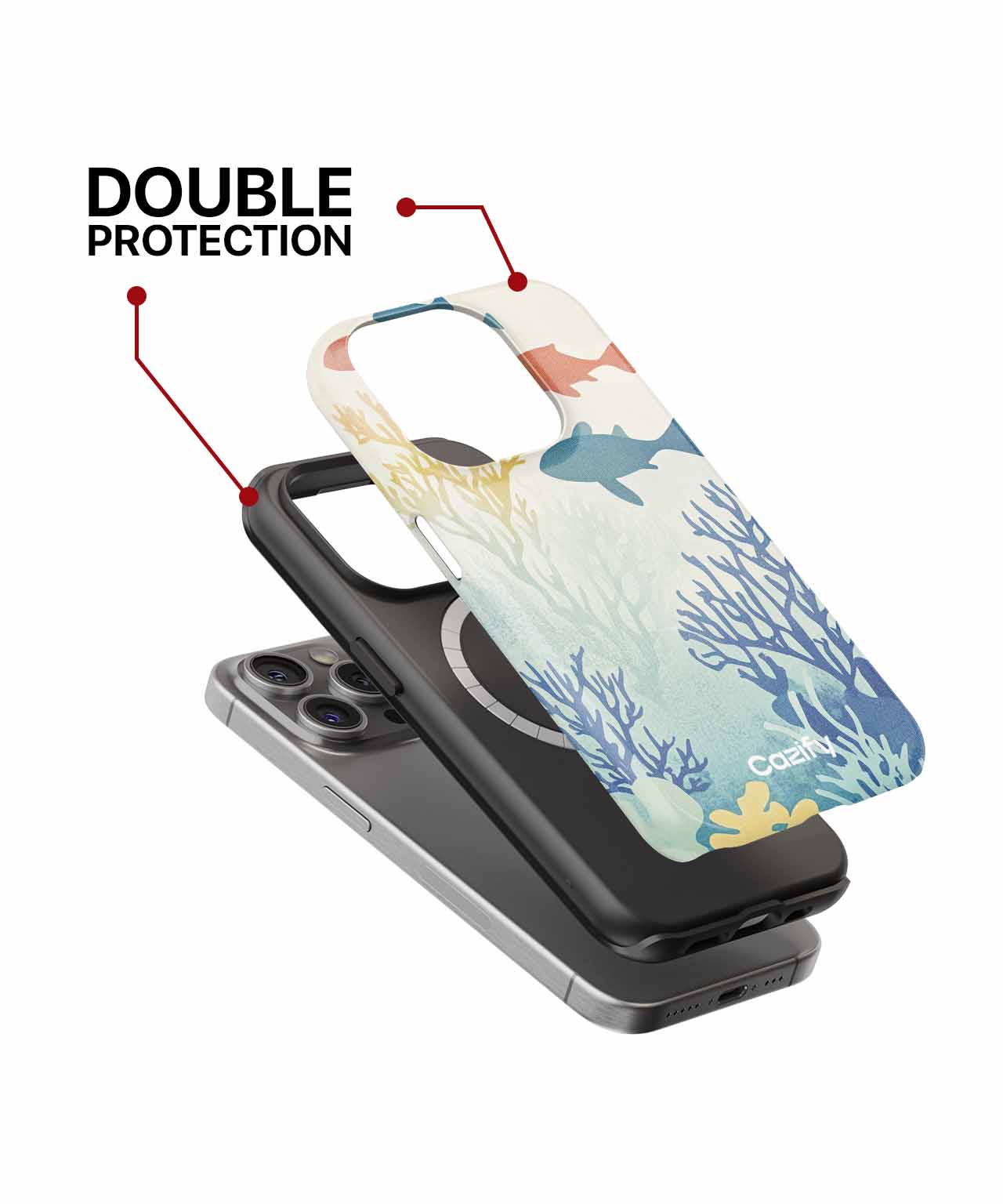 Colorful Swimming Fish Party iPhone case Case Cazify - Delivery Canada