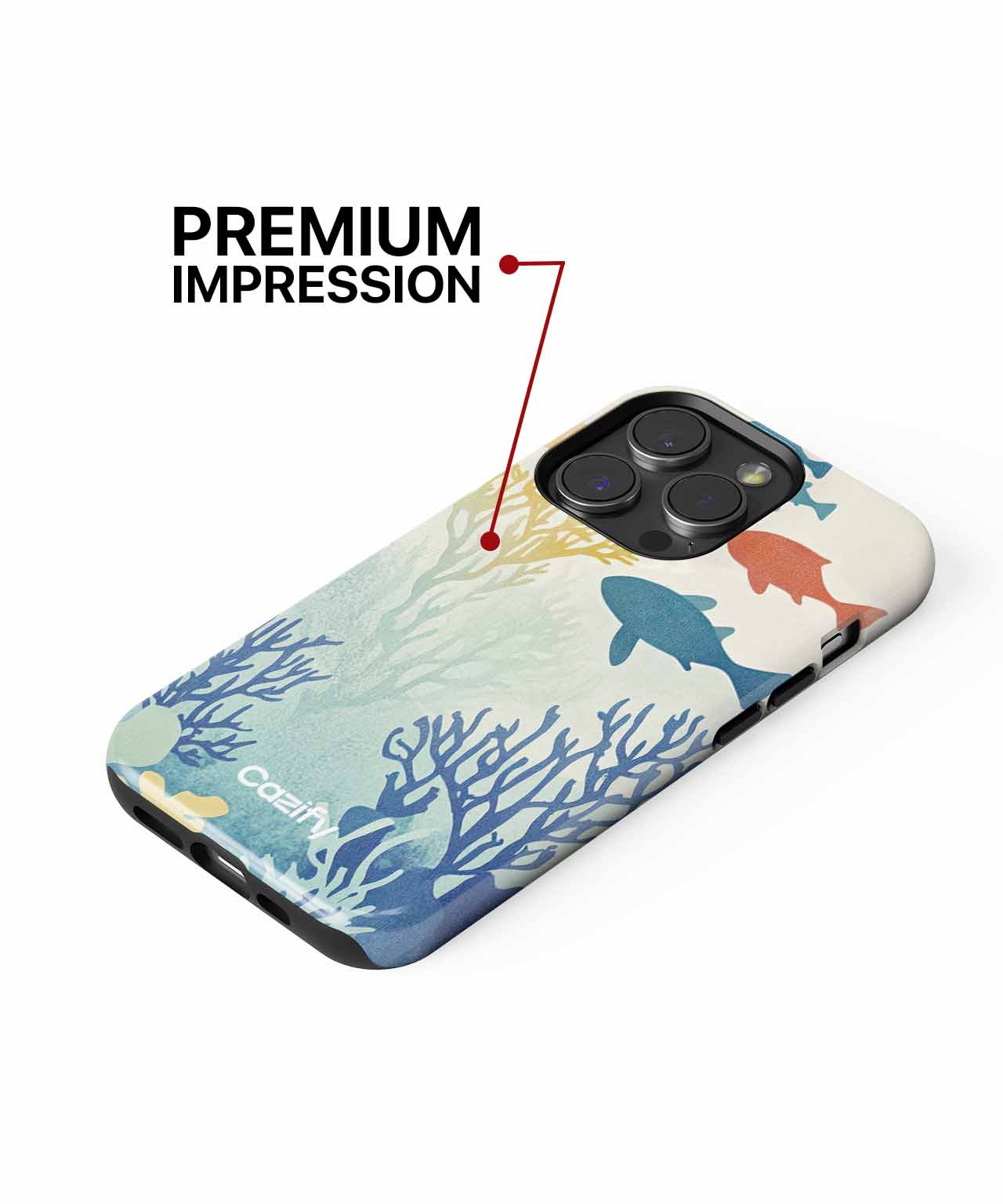 Colorful Swimming Fish Party iPhone case Case Cazify - Delivery Canada