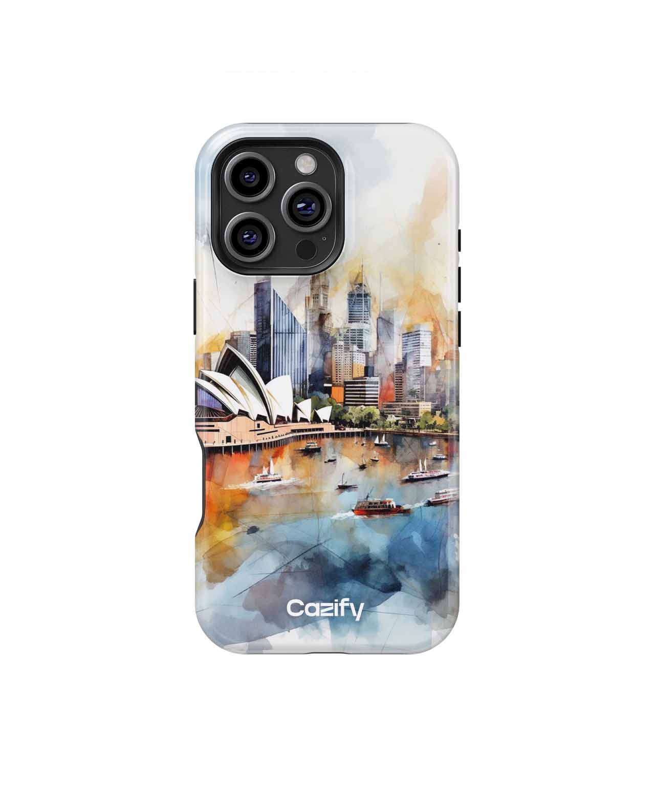 Colorful Sydney Skyline Splash iPhone case Case Cazify - Delivery Canada