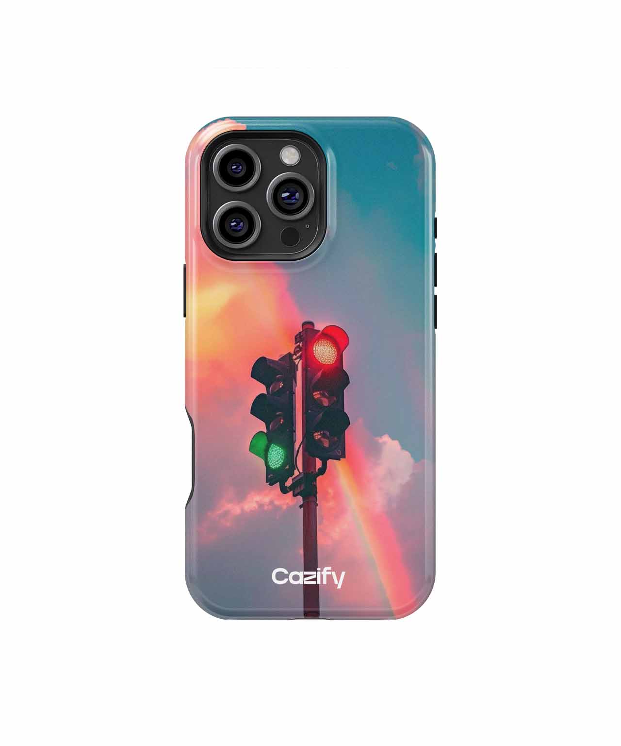 Colorful Traffic Signals with a Rainbow iPhone case Case Cazify - Delivery Canada