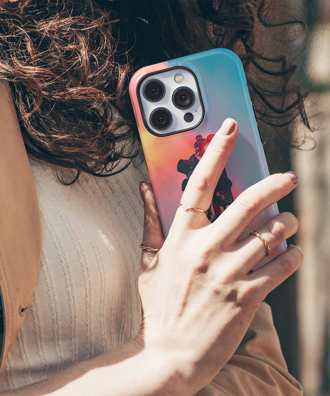 Colorful Traffic Signals with a Rainbow iPhone case Case Cazify - Delivery Canada