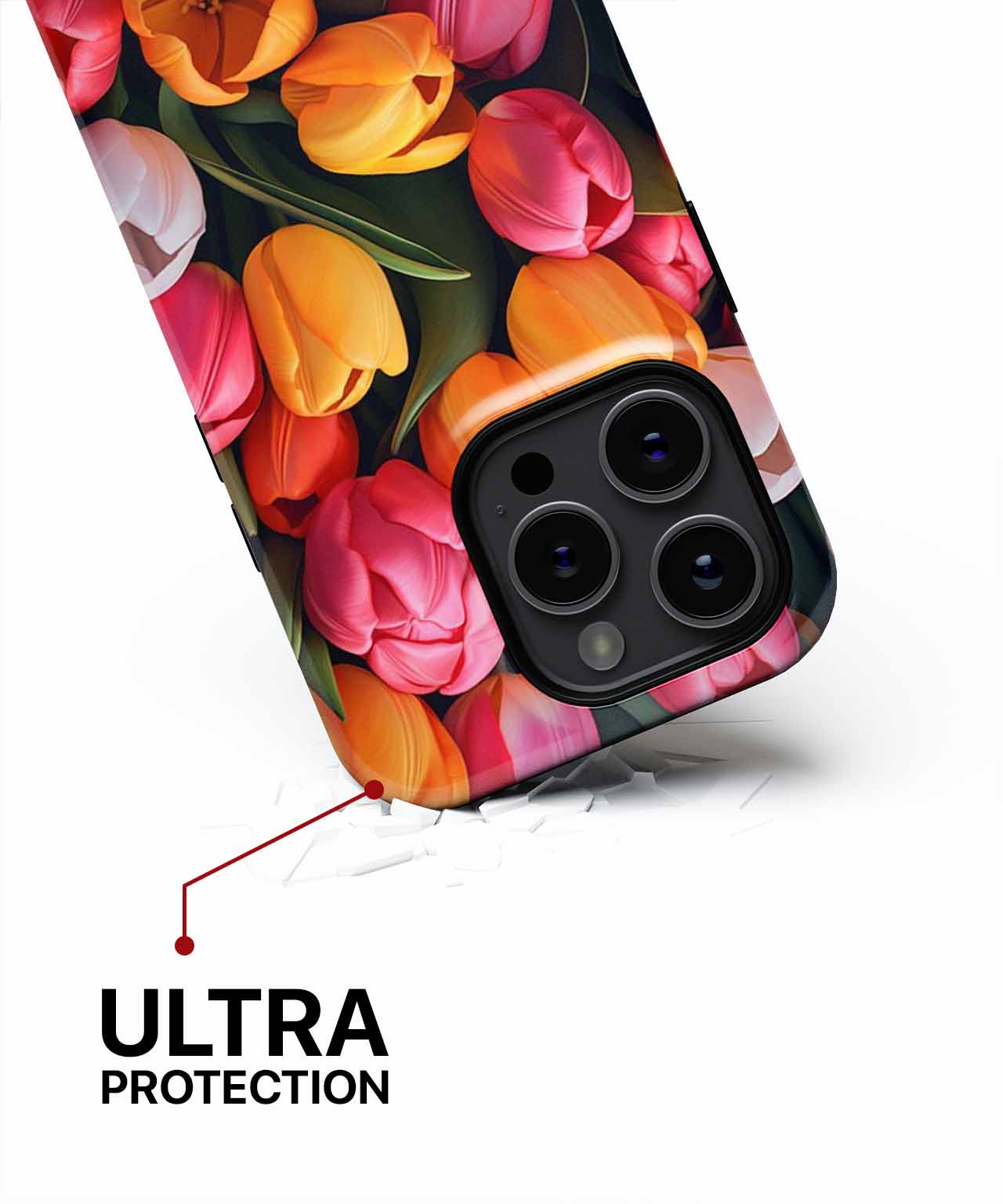 Colorful Tulip Party in a Garden iPhone case Case Cazify - Delivery Canada