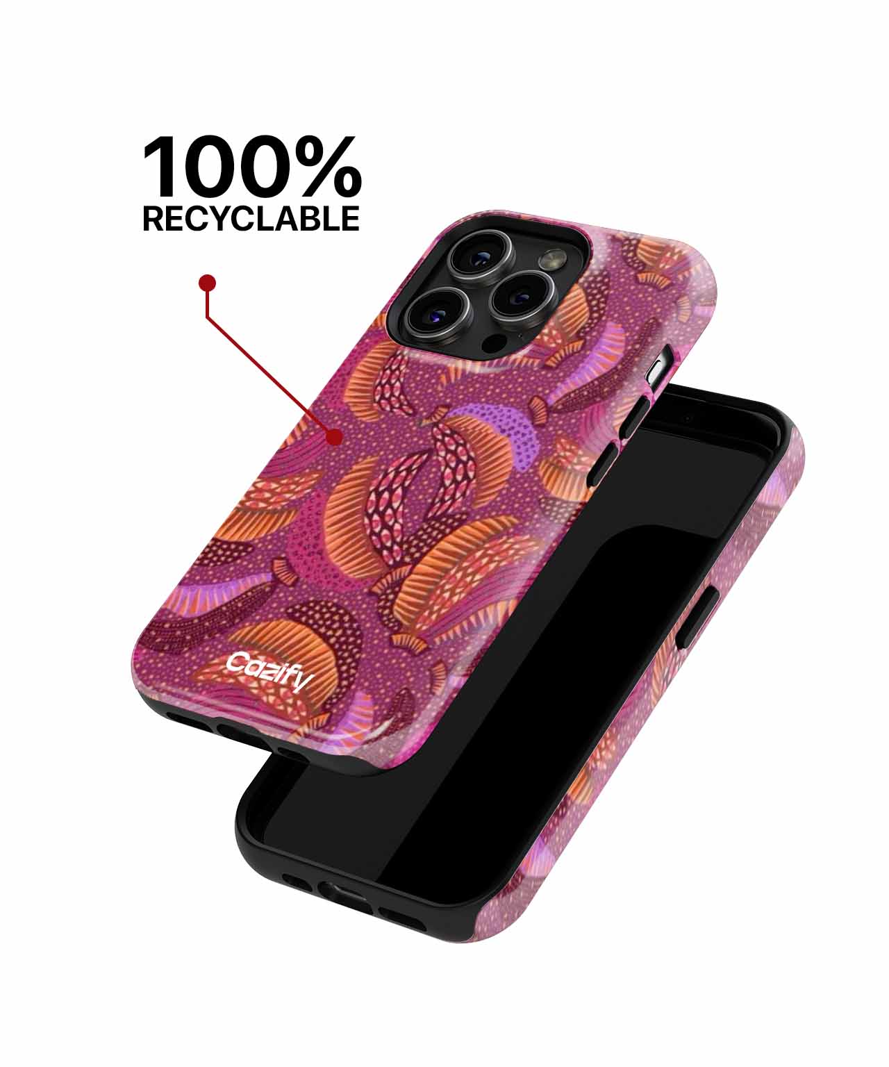 Colorful Twirling Leaves Dance Party iPhone case Case Cazify - Delivery Canada