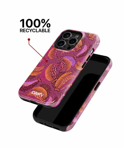 Colorful Twirling Leaves Dance Party iPhone case Case Cazify - Delivery Canada