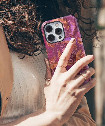 Colorful Twirling Leaves Dance Party iPhone case Case Cazify - Delivery Canada