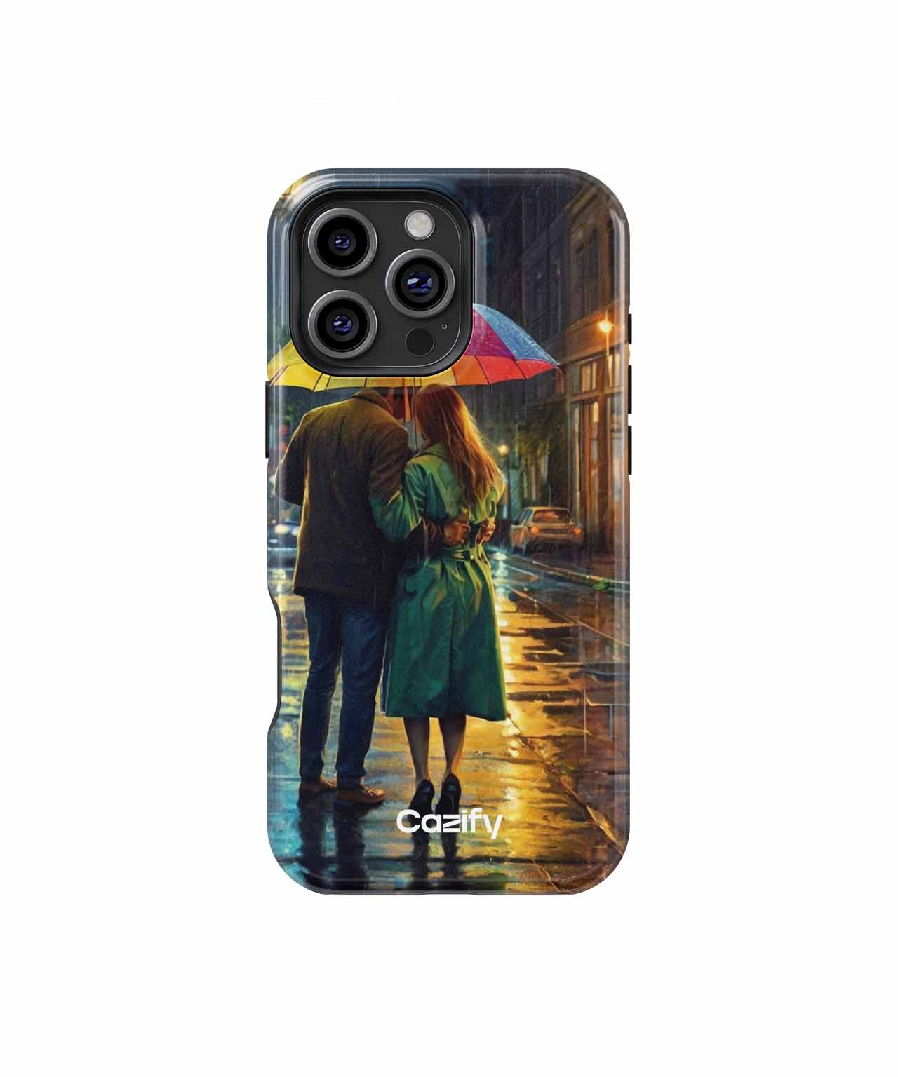 Colorful Umbrella Romance in the Rain iPhone case Case Cazify - Delivery Canada