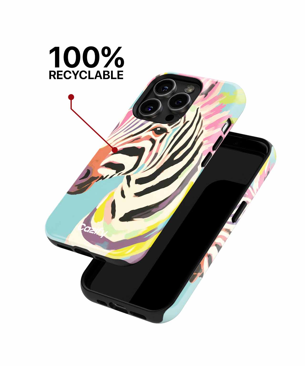 Colorful Zebra in a Rainbow Dream iPhone case Case Cazify - Delivery Canada