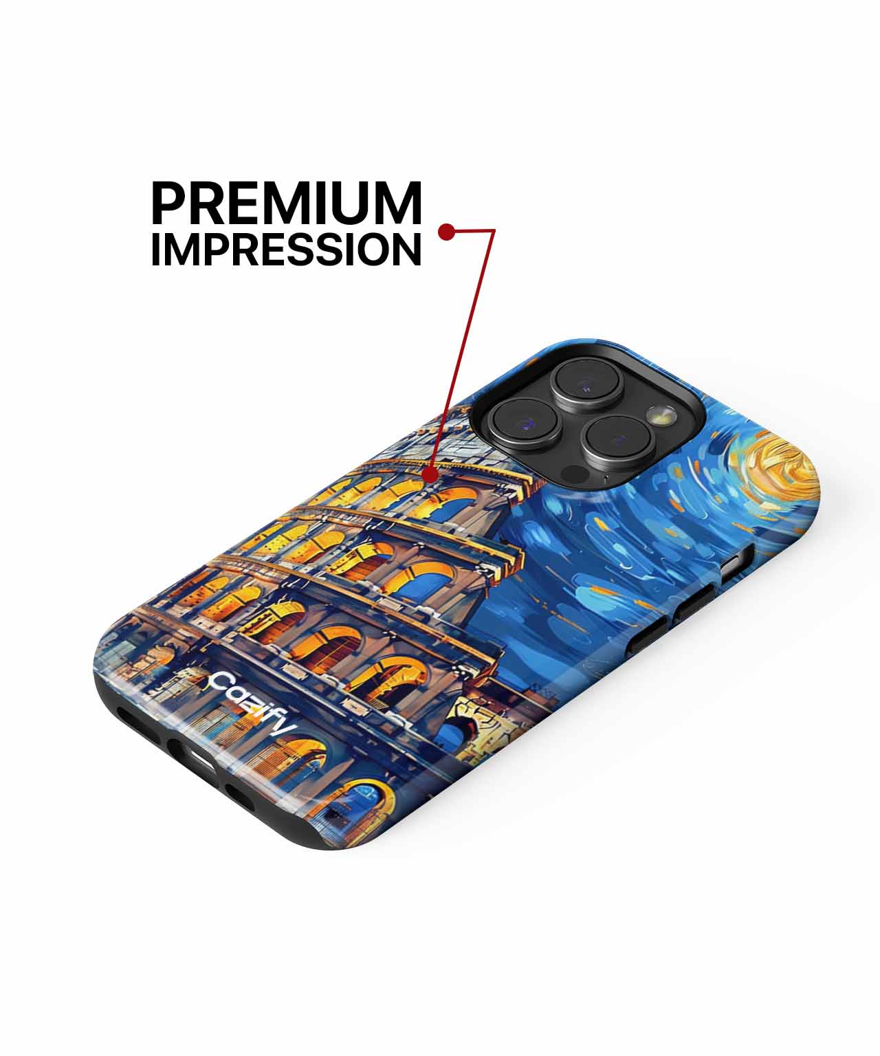 Colosseum Under Starry Night Sky iPhone case Case Cazify - Delivery Canada