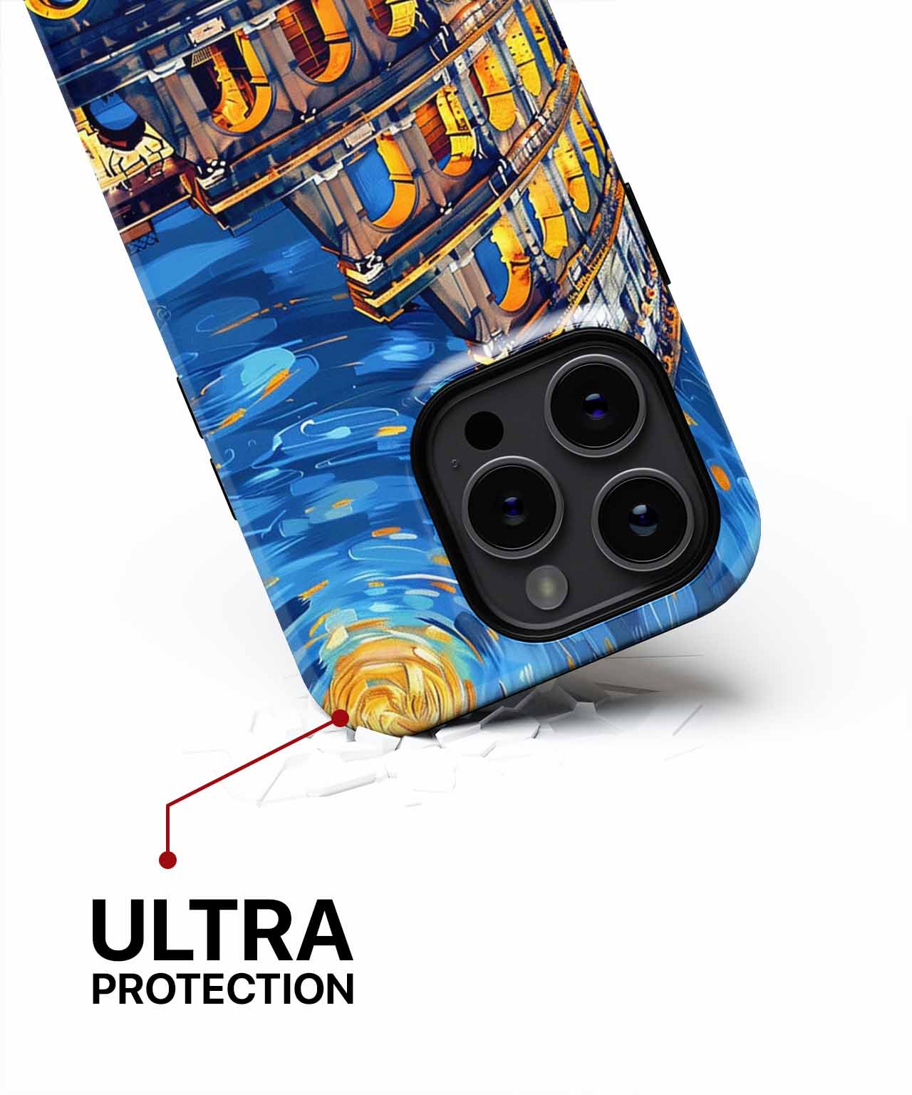 Colosseum Under Starry Night Sky iPhone case Case Cazify - Delivery Canada
