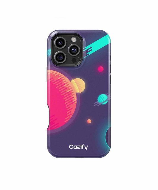 Cosmic Adventures in Colorful Space iPhone case Case Cazify - Delivery Canada