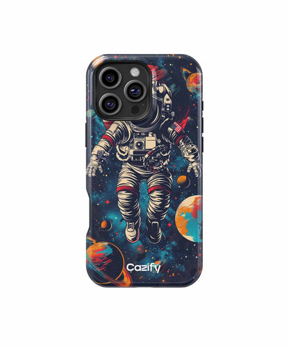 Cosmic Adventures of the Floating Astronaut iPhone case Case Cazify - Delivery Canada