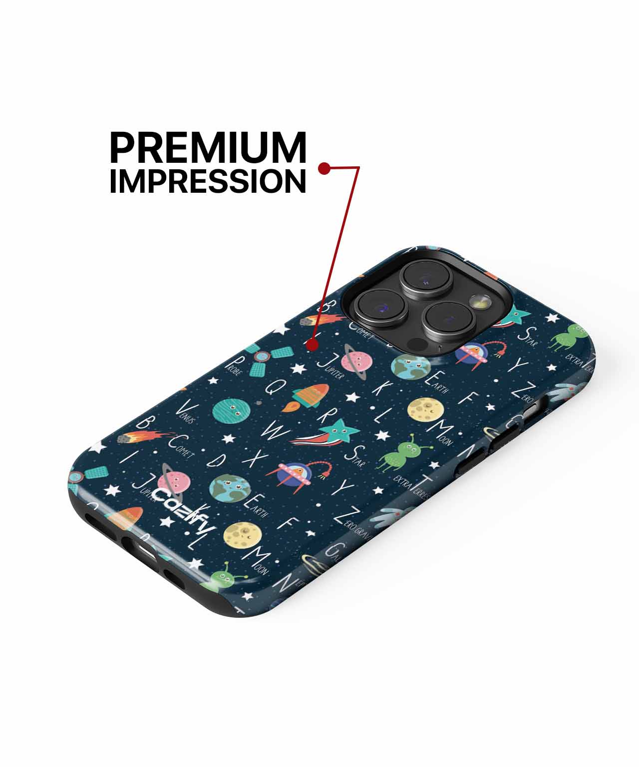 Cosmic Alphabet Adventure for Kids iPhone case Case Cazify - Delivery Canada