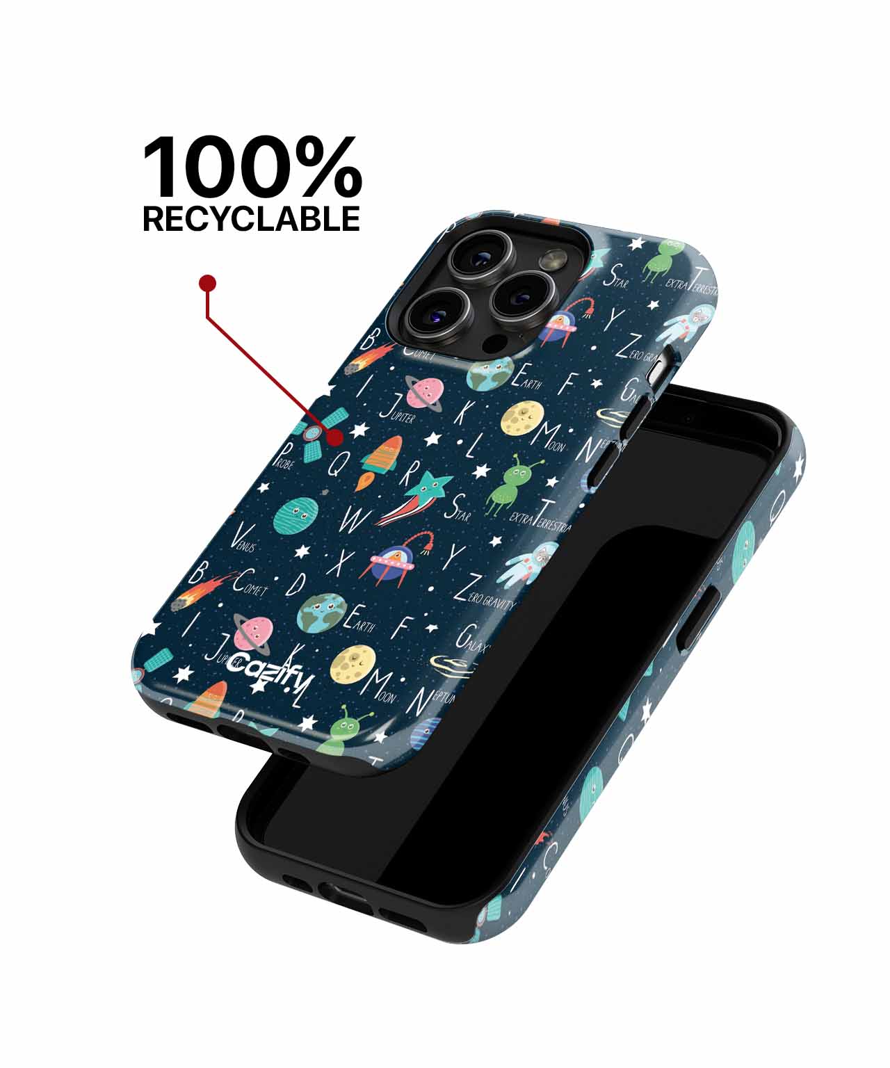 Cosmic Alphabet Adventure for Kids iPhone case Case Cazify - Delivery Canada