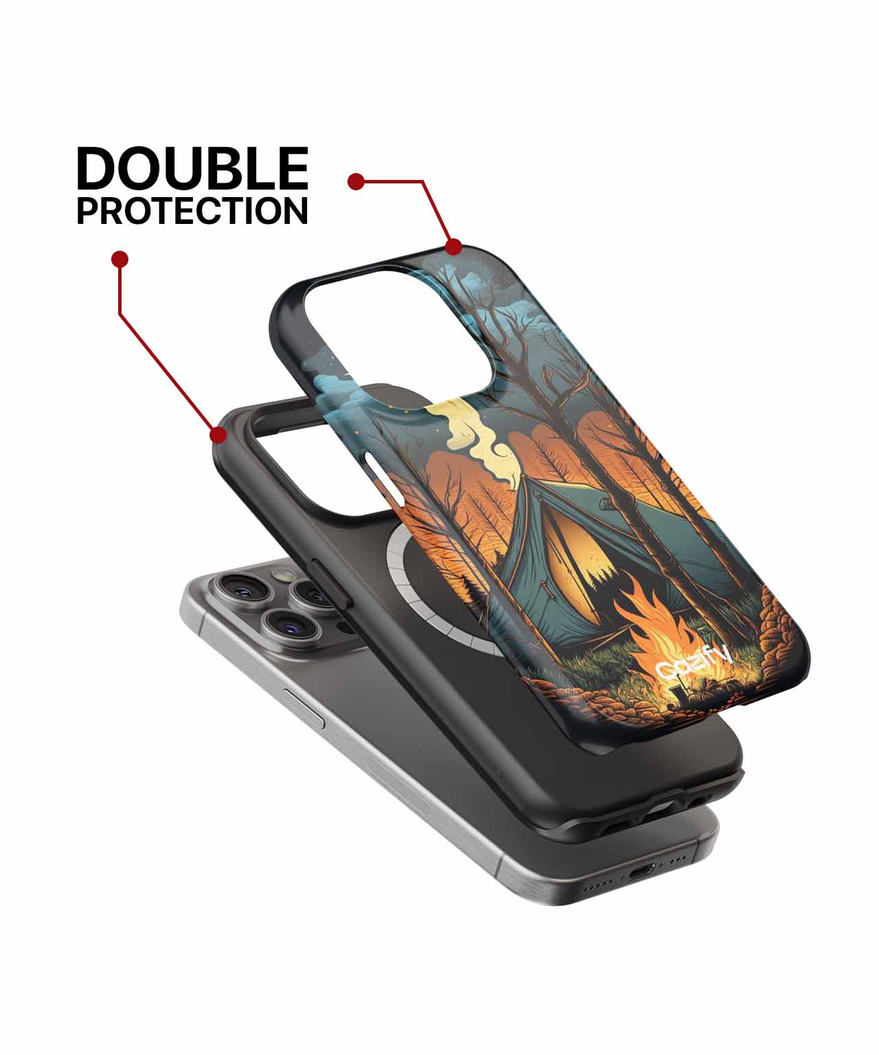 Cosmic Campfire Adventures Under the Stars iPhone case Case Cazify - Delivery Canada