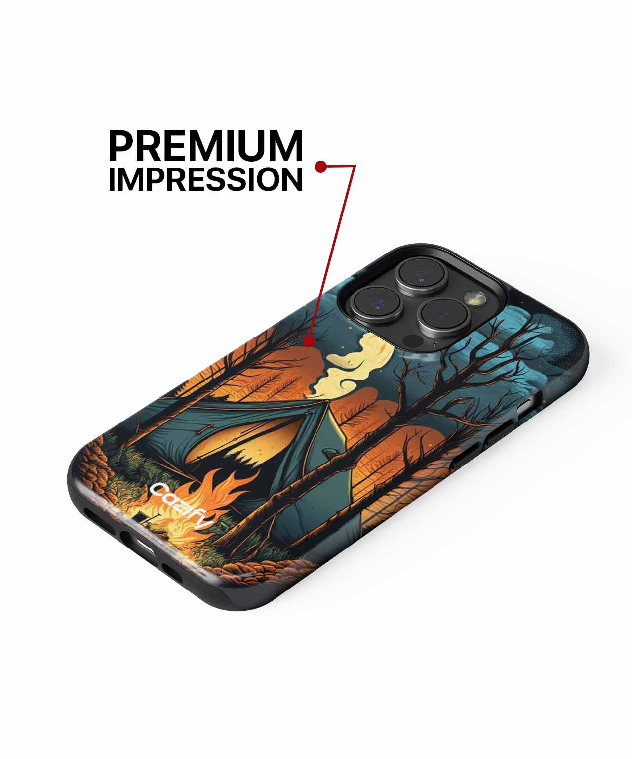 Cosmic Campfire Adventures Under the Stars iPhone case Case Cazify - Delivery Canada