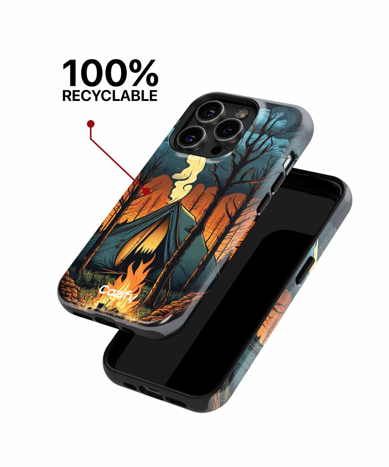 Cosmic Campfire Adventures Under the Stars iPhone case Case Cazify - Delivery Canada
