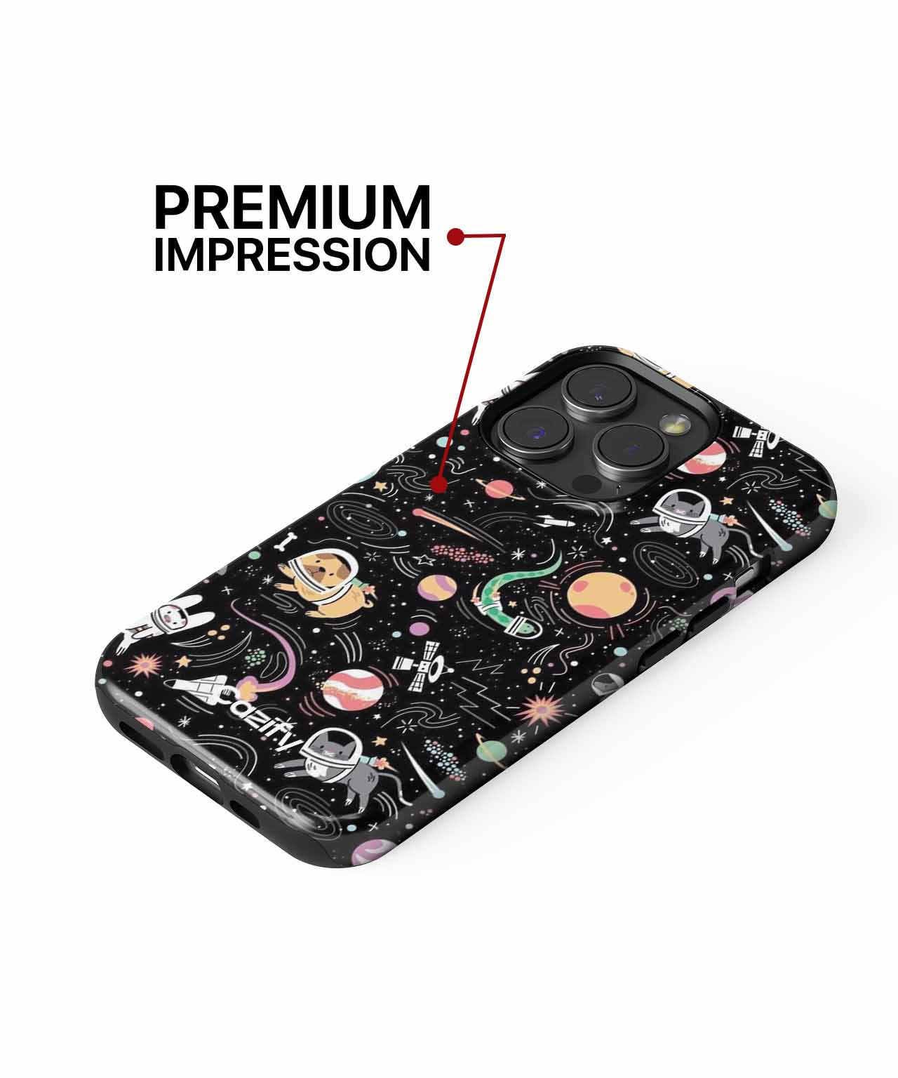 Cosmic Canine Adventures in Space iPhone case Case Cazify - Delivery Canada
