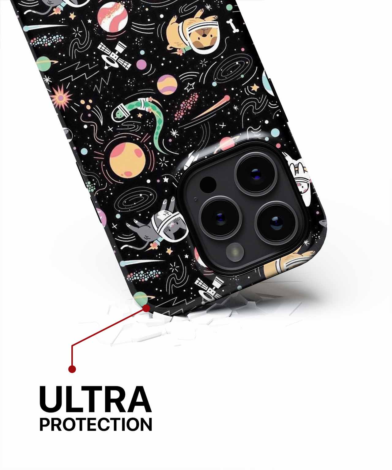Cosmic Canine Adventures in Space iPhone case Case Cazify - Delivery Canada