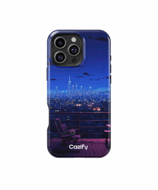 Cosmic Cityscapes Bathed in Moonlight iPhone case Case Cazify - Delivery Canada