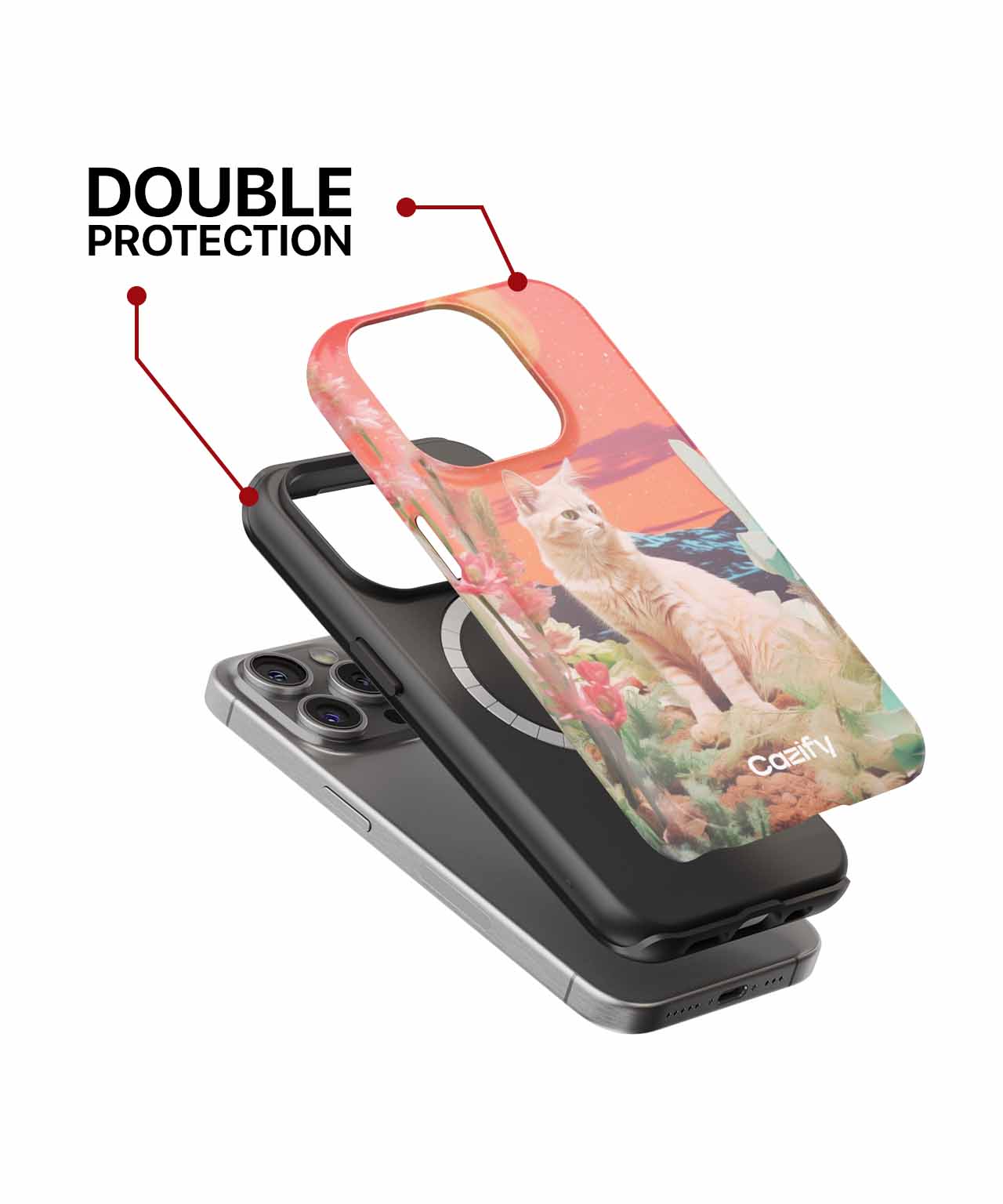 Cosmic Feline Adventure in a Dreamy World iPhone case Case Cazify - Delivery Canada