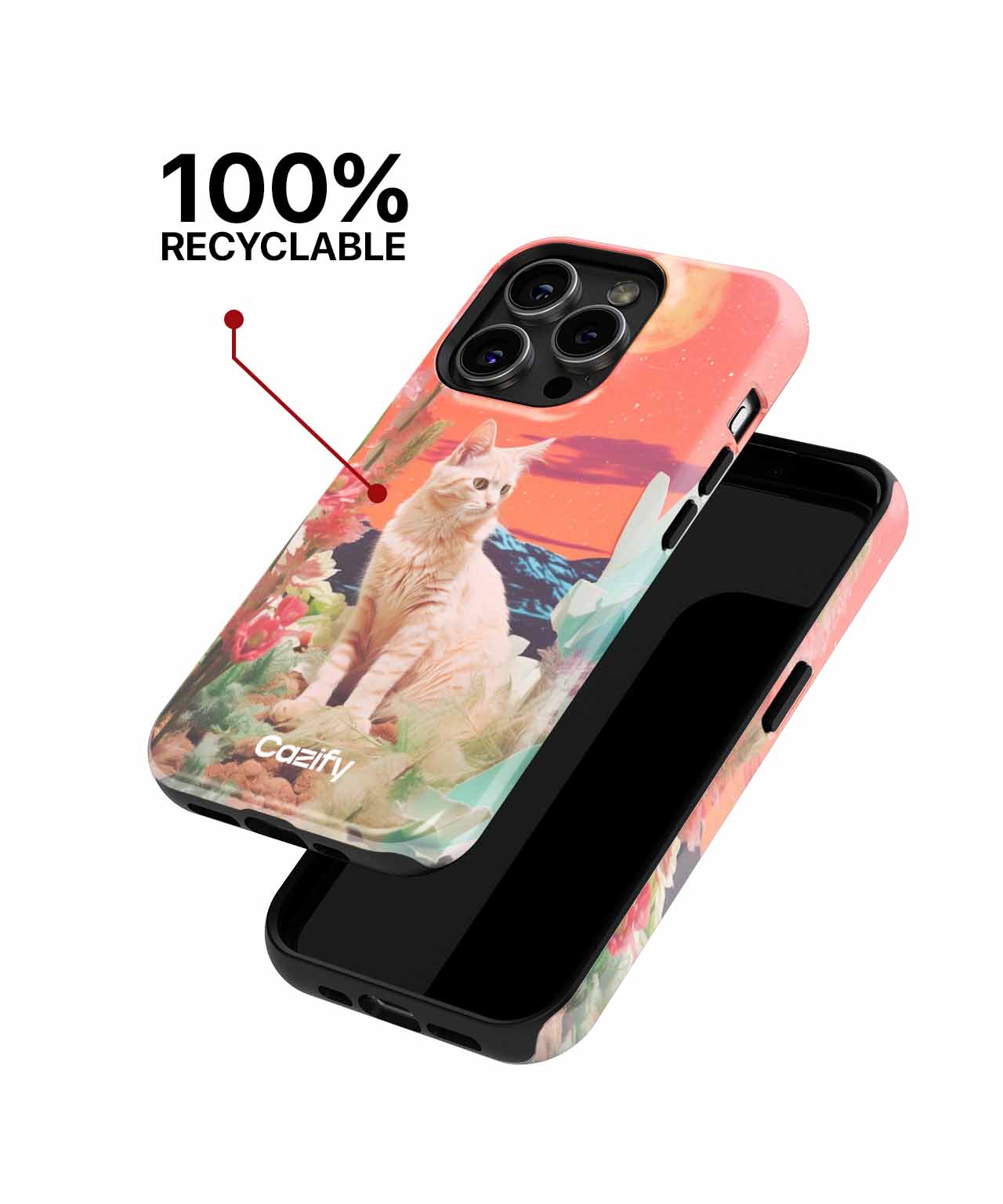 Cosmic Feline Adventure in a Dreamy World iPhone case Case Cazify - Delivery Canada