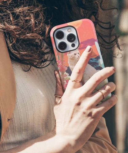 Cosmic Feline Adventure in a Dreamy World iPhone case Case Cazify - Delivery Canada