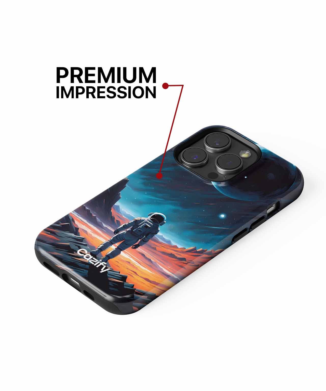 Cosmic Journey of the Astronaut iPhone case Case Cazify - Delivery Canada