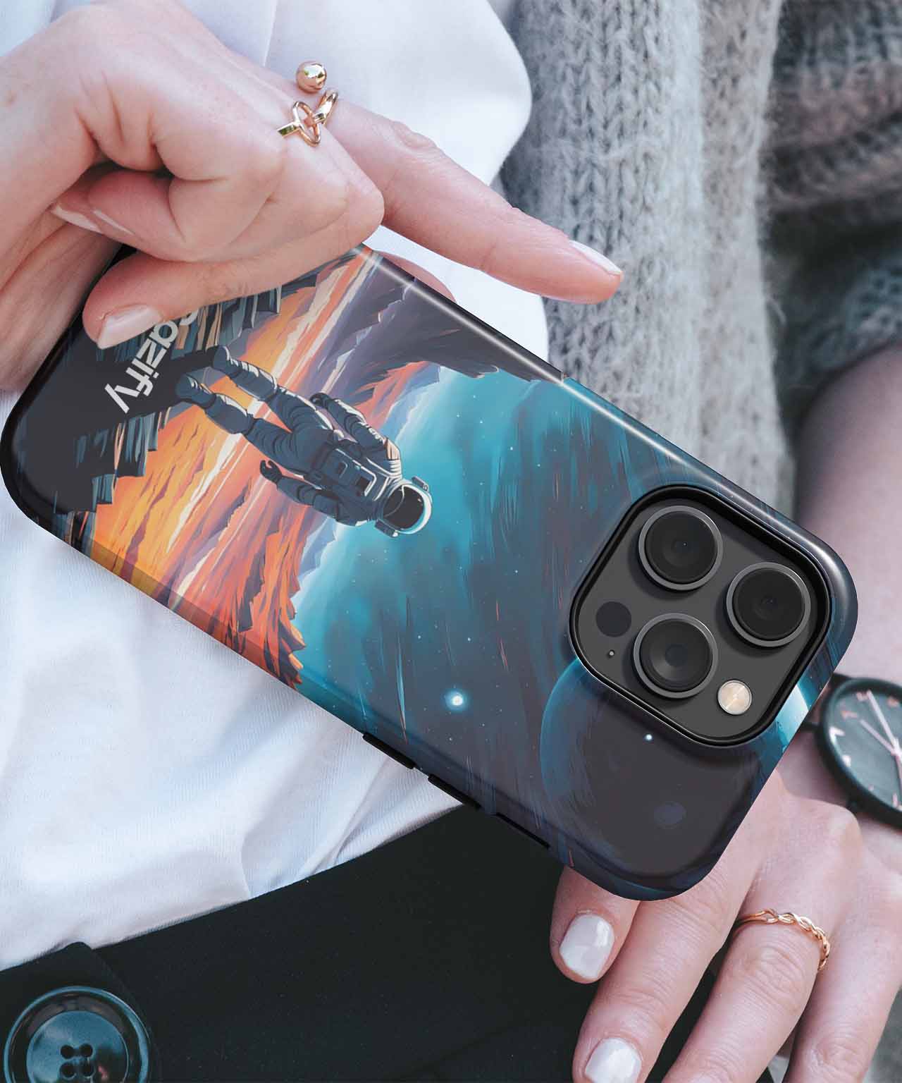 Cosmic Journey of the Astronaut iPhone case Case Cazify - Delivery Canada