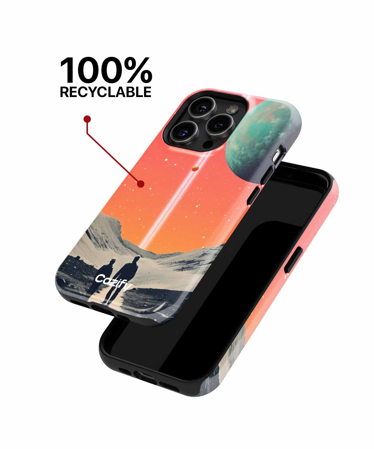Cosmic Journey Through Vibrant Starglow iPhone case Case Cazify - Delivery Canada