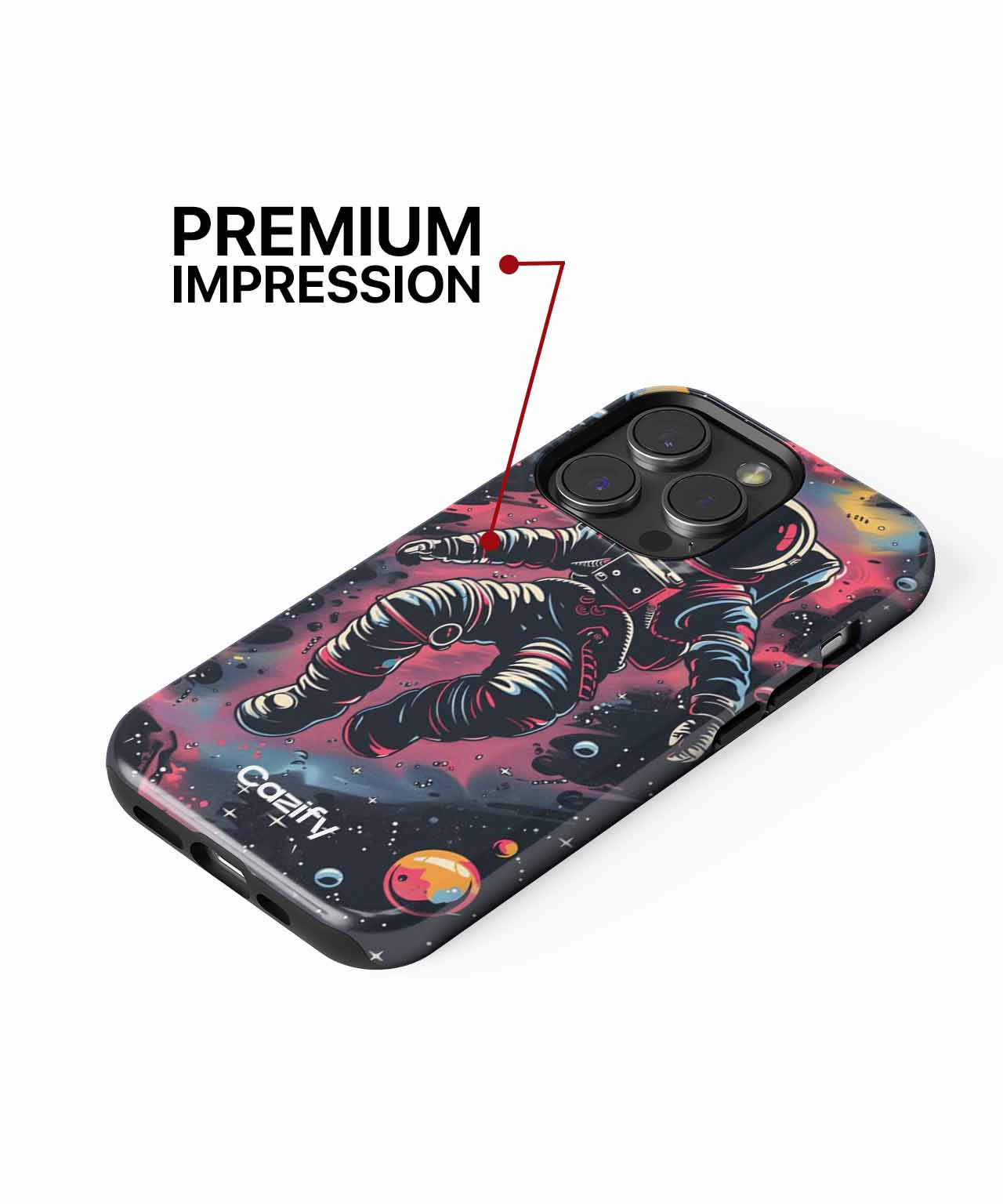 Cosmic Spacewalker Floating in Style iPhone case Case Cazify - Delivery Canada