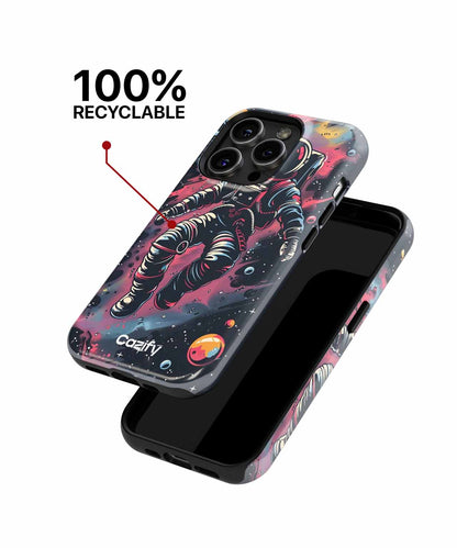 Cosmic Spacewalker Floating in Style iPhone case Case Cazify - Delivery Canada