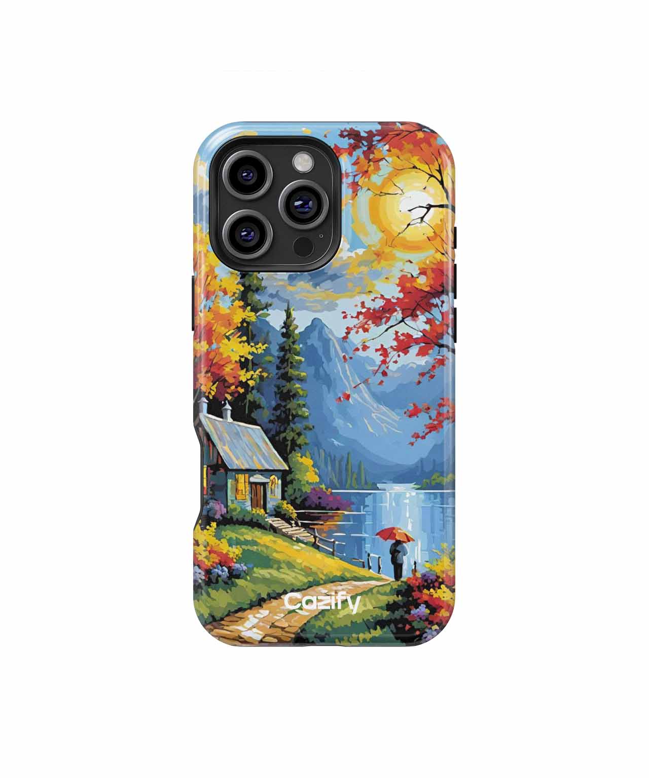 Cozy autumn retreat with vibrant colors iPhone case Case Cazify - Delivery Canada
