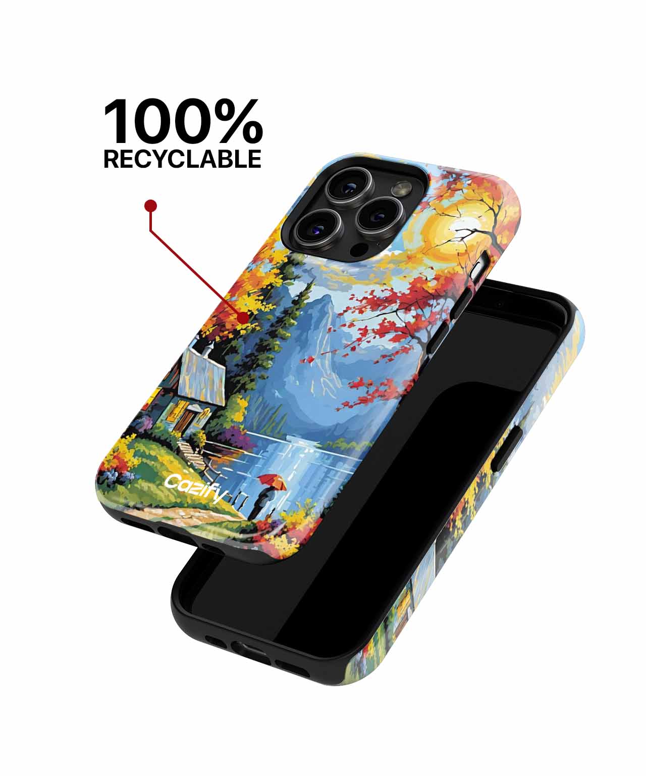 Cozy autumn retreat with vibrant colors iPhone case Case Cazify - Delivery Canada