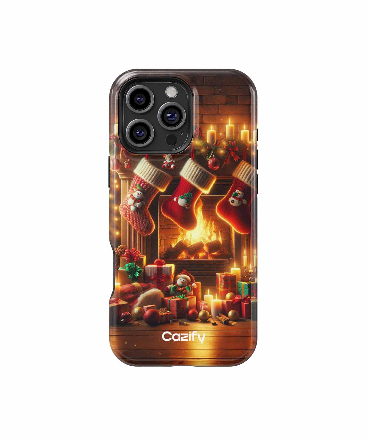 Cozy Christmas Fireplace Wonder iPhone case Case Cazify - Delivery Canada