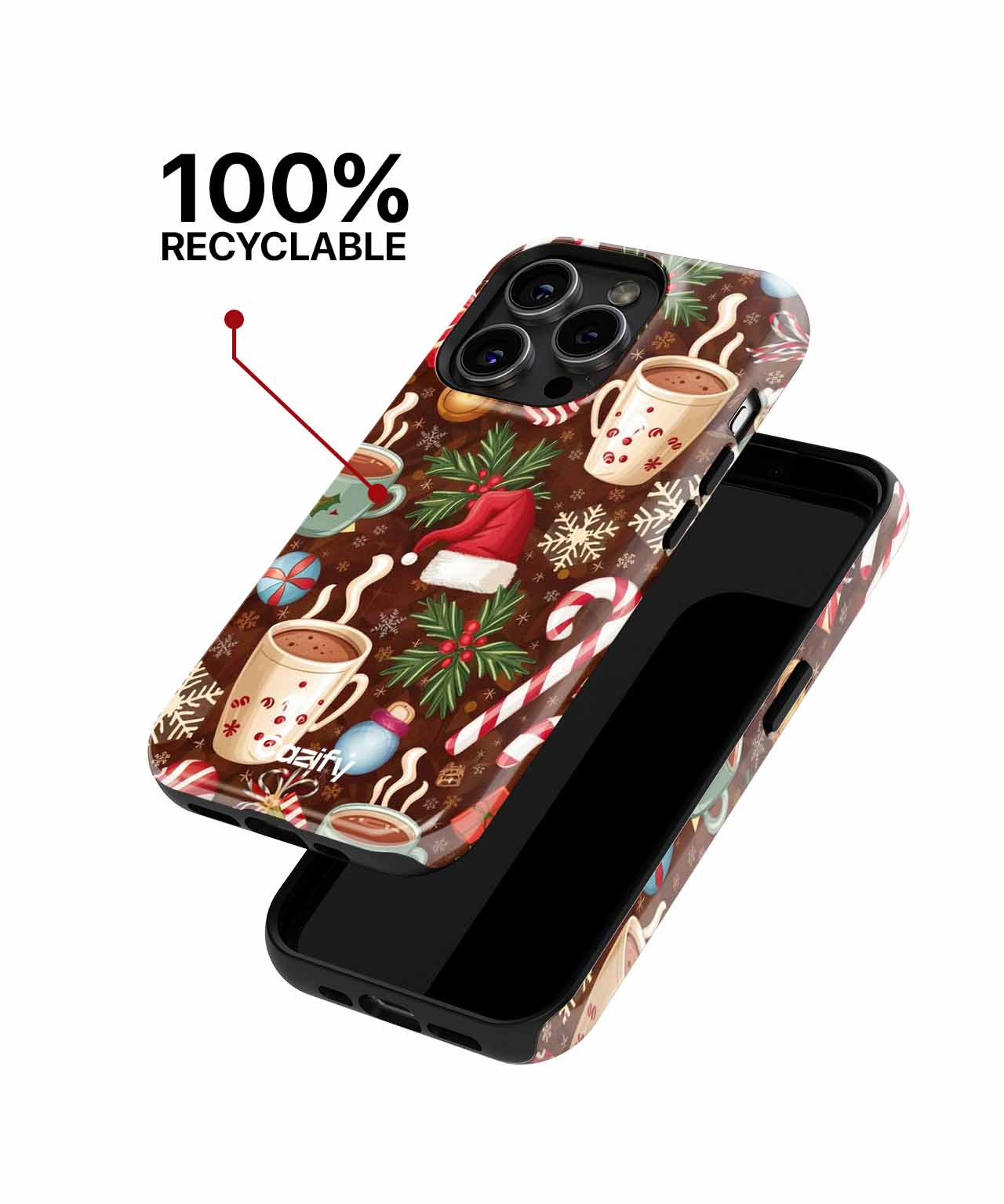 Cozy festive beverage delight iPhone case Case Cazify - Delivery Canada