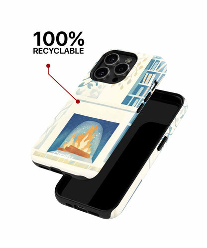 Cozy Fireside Reading Nook iPhone case Case Cazify - Delivery Canada