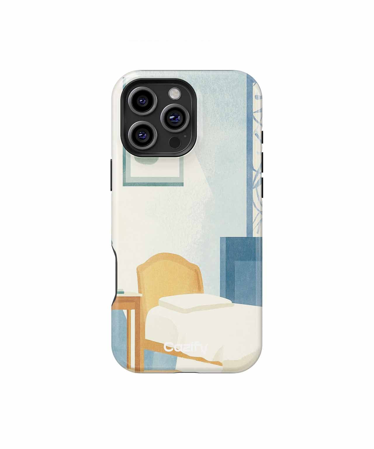 Cozy pastel bedroom with a twist iPhone case Case Cazify - Delivery Canada