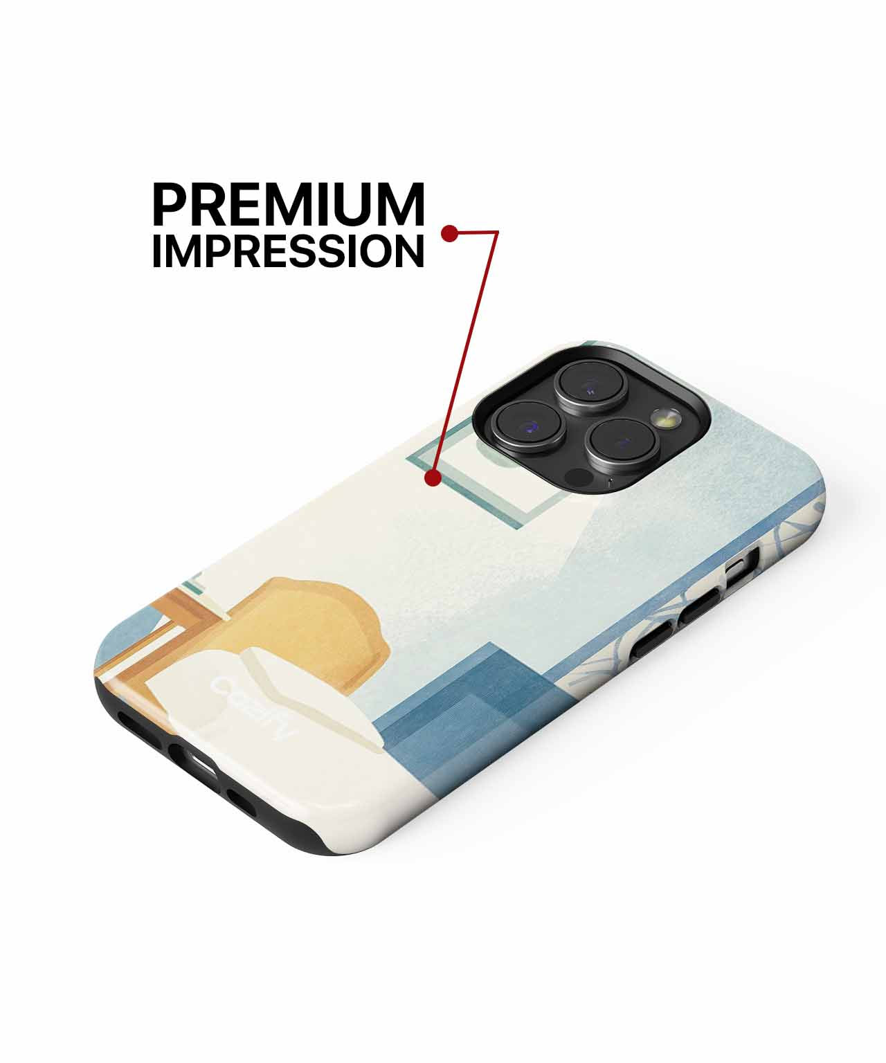 Cozy pastel bedroom with a twist iPhone case Case Cazify - Delivery Canada