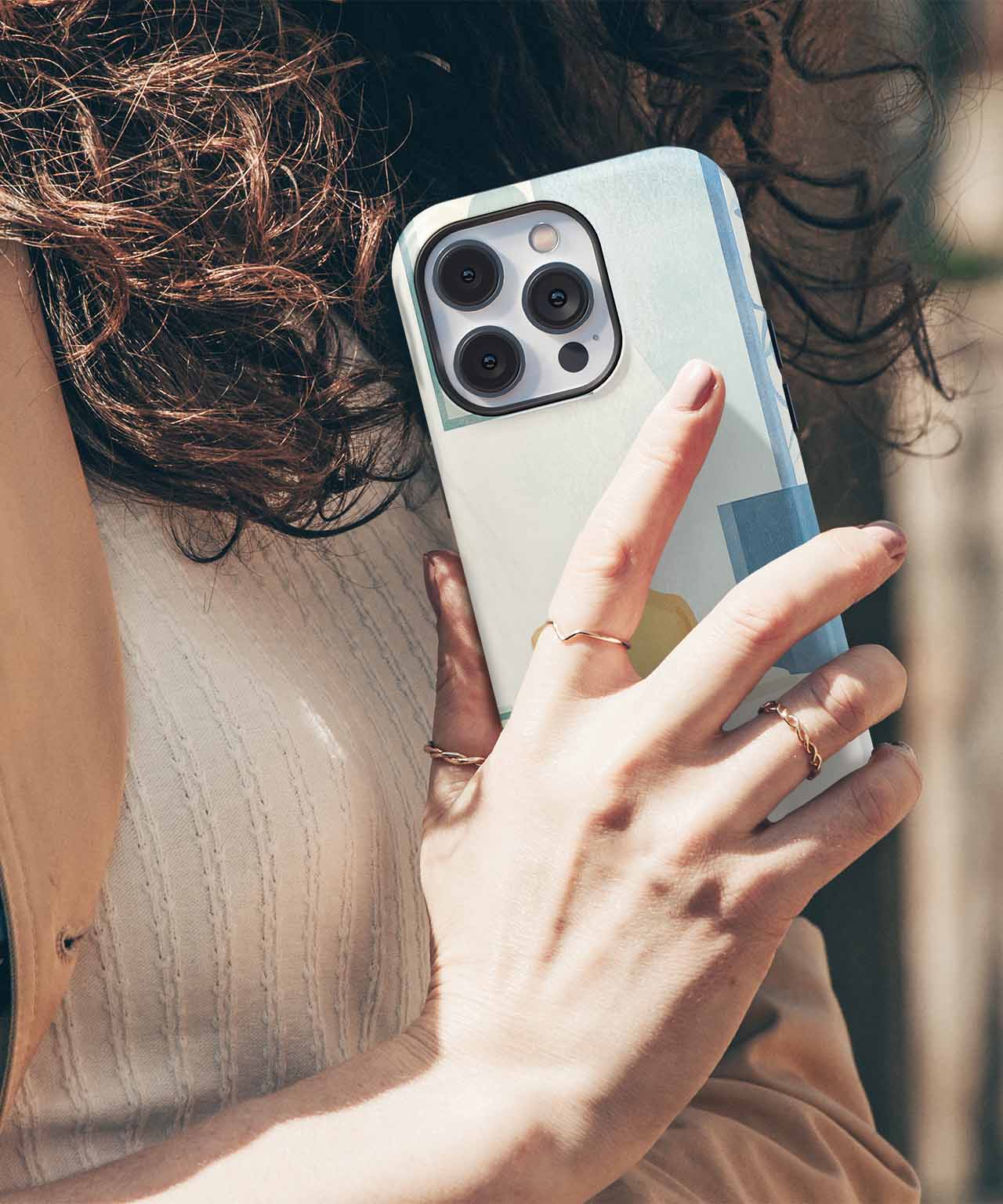 Cozy pastel bedroom with a twist iPhone case Case Cazify - Delivery Canada