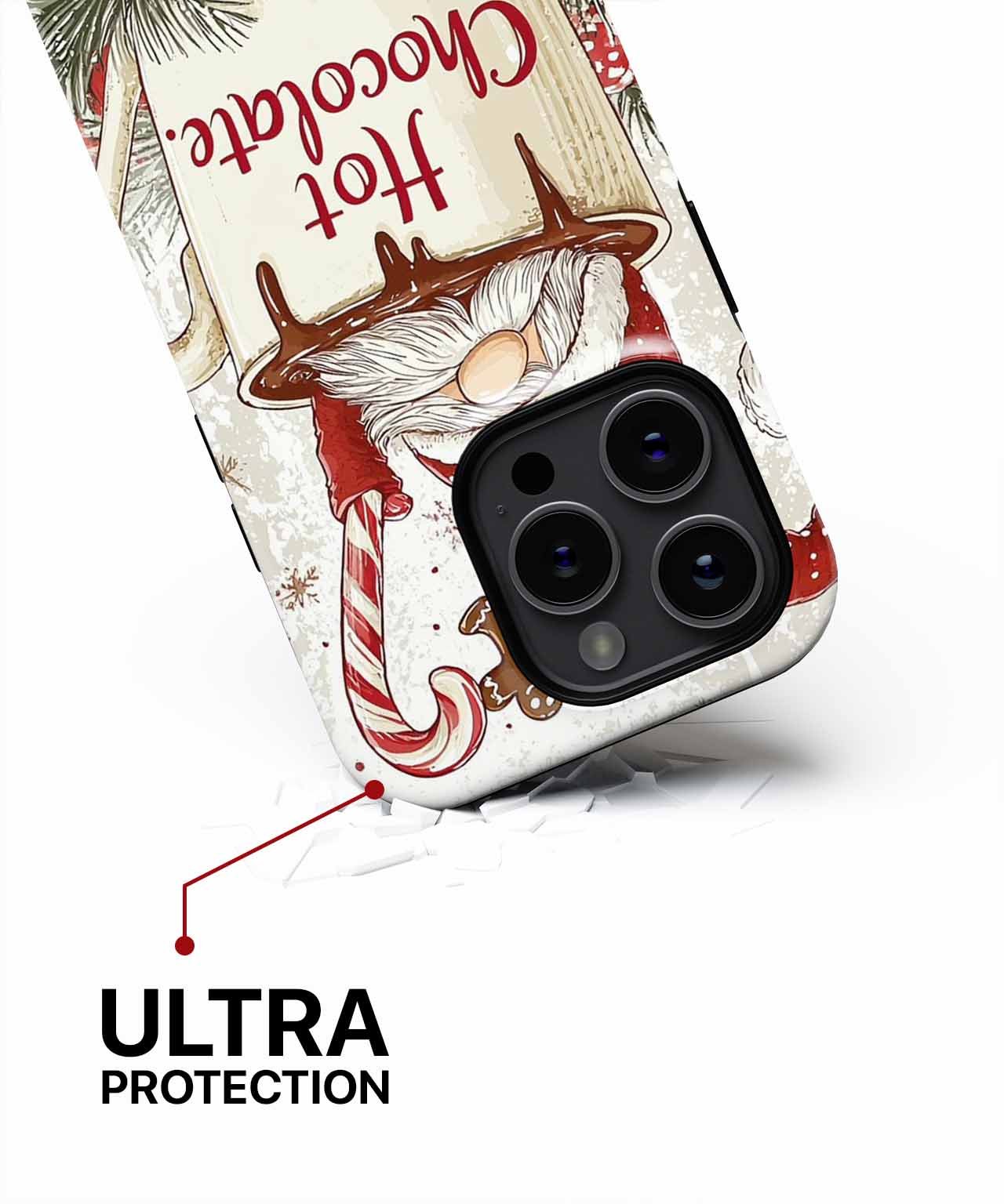 Cozy Santa Sipping Hot Chocolate iPhone case Case Cazify - Delivery Canada
