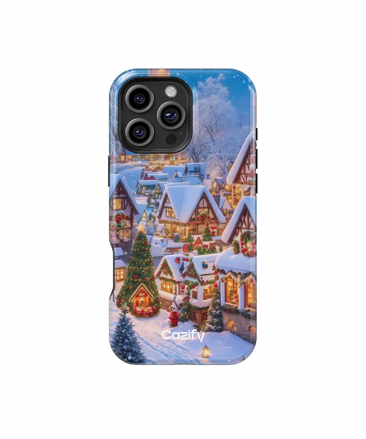 Cozy Snowy Christmas Village Wonderland iPhone case Case Cazify - Delivery Canada