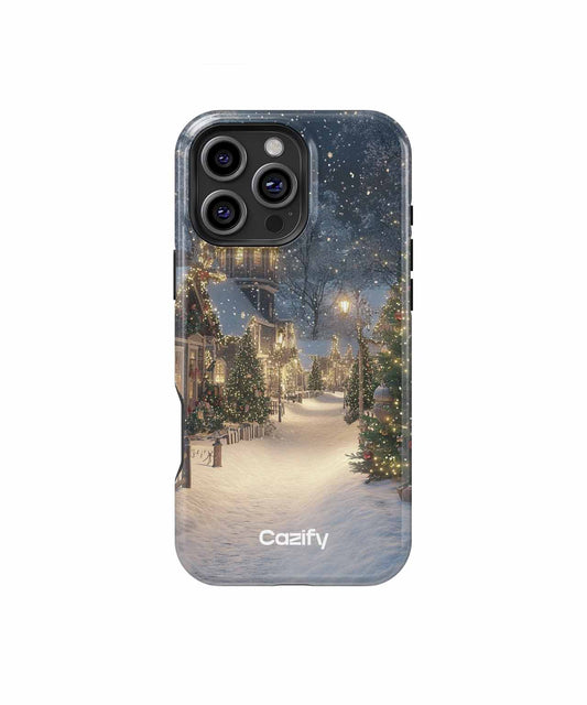 Cozy Snowy Winter Wonderland Adventure iPhone case Case Cazify - Delivery Canada