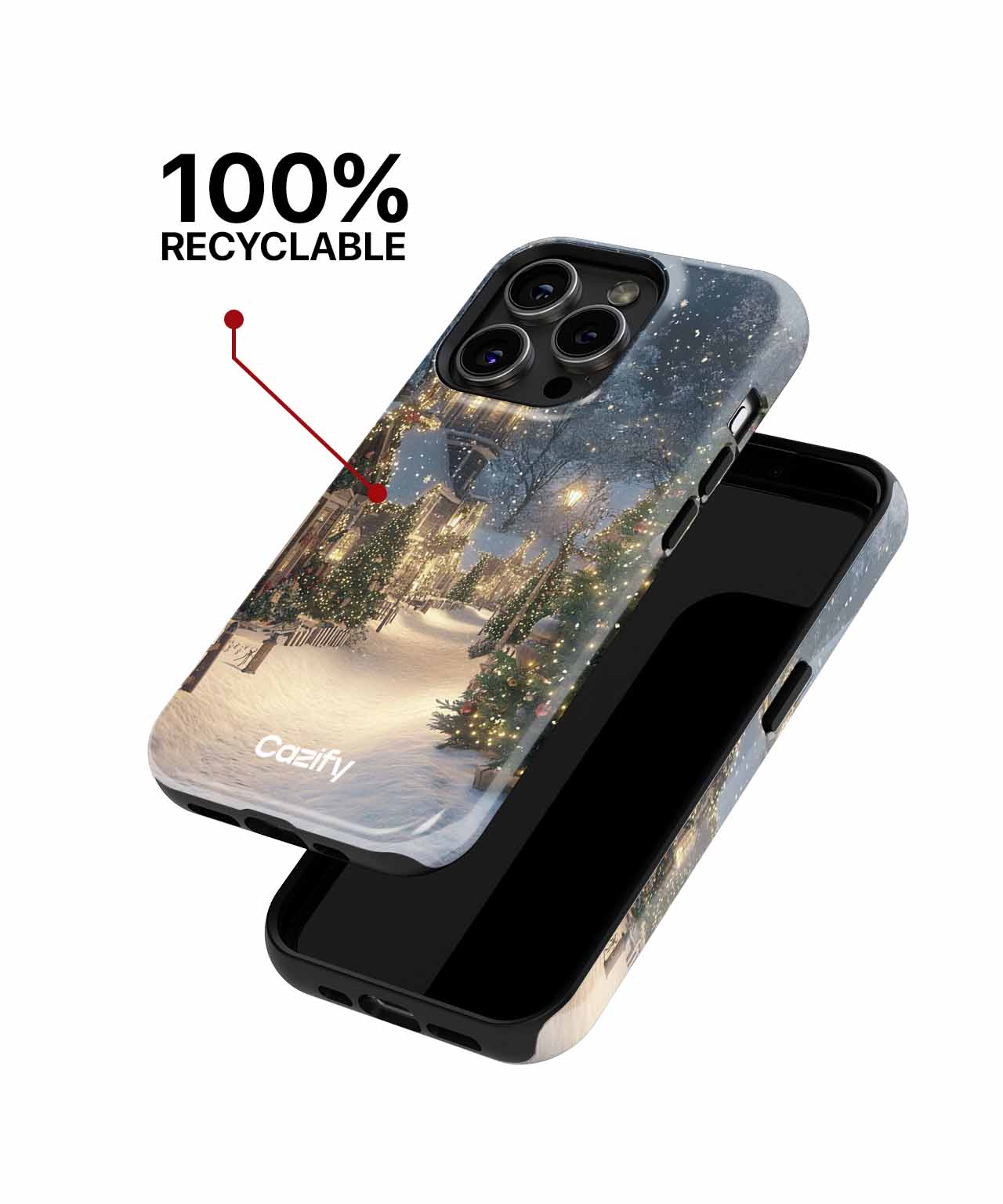 Cozy Snowy Winter Wonderland Adventure iPhone case Case Cazify - Delivery Canada