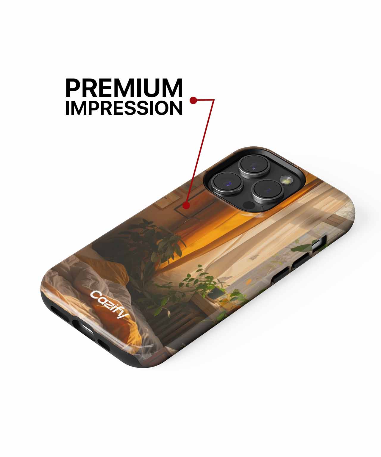 Cozy Sunlit Bedroom Oasis iPhone case Case Cazify - Delivery Canada