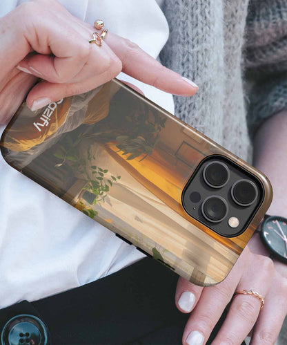 Cozy Sunlit Bedroom Oasis iPhone case Case Cazify - Delivery Canada