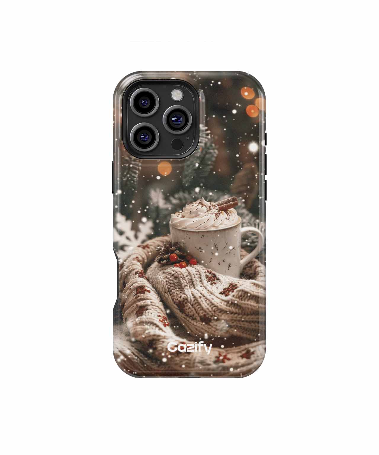 Cozy Winter Delight with Hot Cocoa iPhone case Case Cazify - Delivery Canada