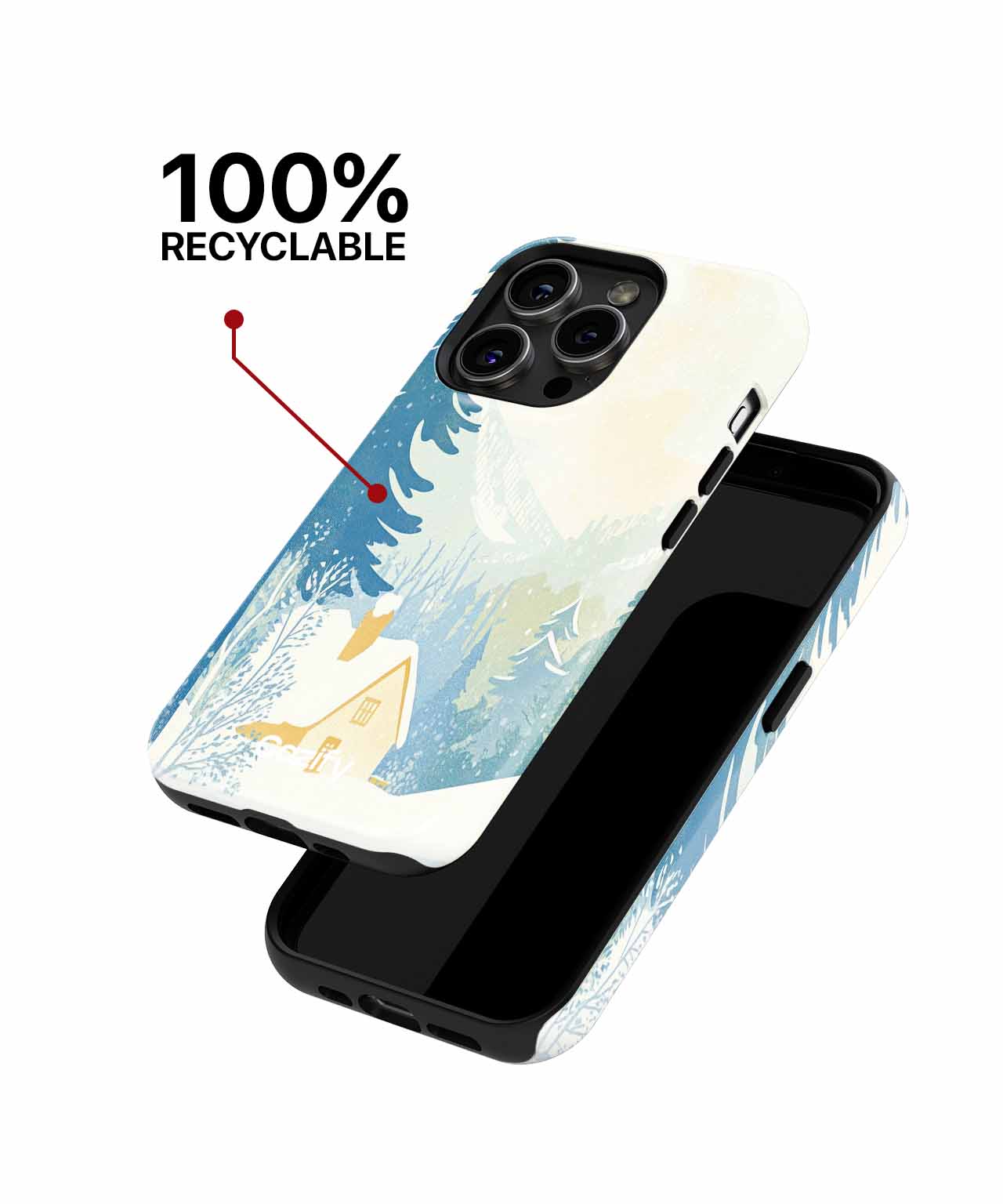 Cozy Winter Retreat in Snowy Bliss iPhone case Case Cazify - Delivery Canada
