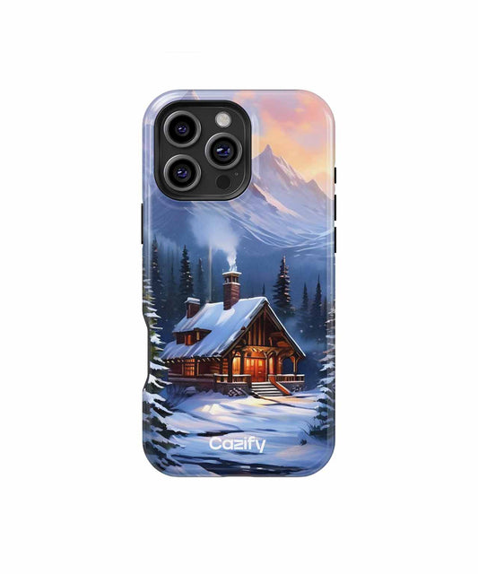 Cozy Winter Wonderland Cabin Escape iPhone case Case Cazify - Delivery Canada